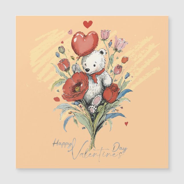 Valentine's Day with Rich Teddy Bear (Front)