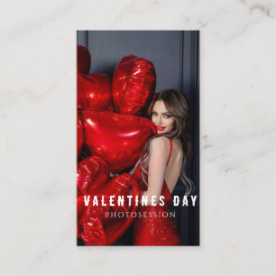 Valentine's Day Woman Girl Photosession Business C Business Card