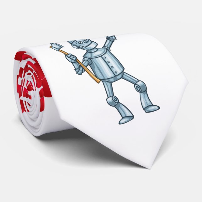 Valentines Day Woodmans heart necktie Tie Hard (Rolled)