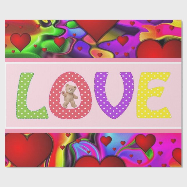 Valentine's Day Wrapping Paper (Flat)