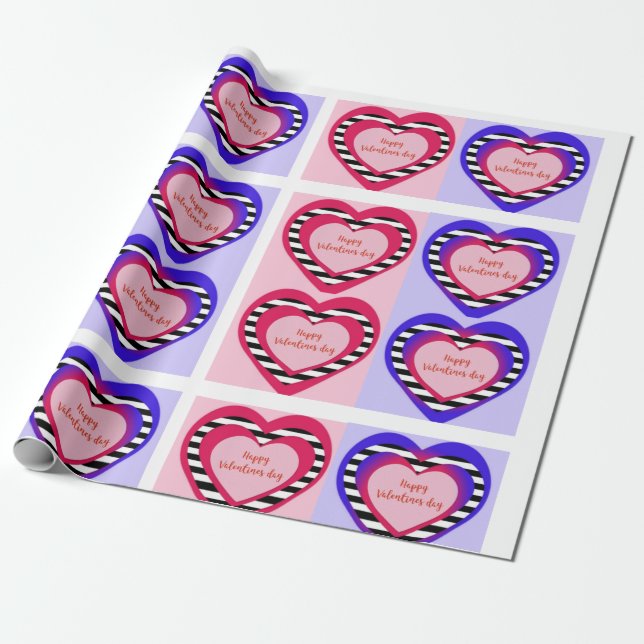 Valentine's Day  Wrapping Paper (Unrolled)