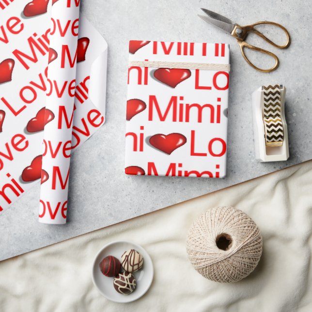 Valentine's Day Wrapping Paper Love Mimi Hearts (Crafts)