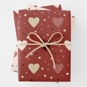 Valentine's Day Wrapping Paper Sheet