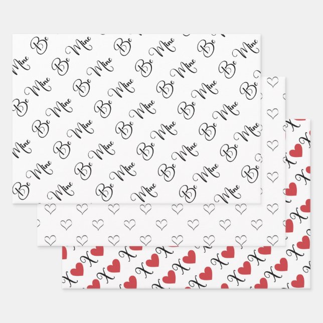 Valentine's Day  Wrapping Paper Sheet (Set)