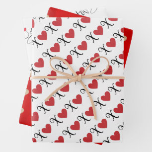 Valentine's Day Wrapping Paper Sheet
