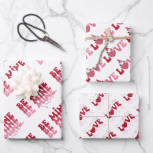 Valentine's Day Wrapping Paper Sheet