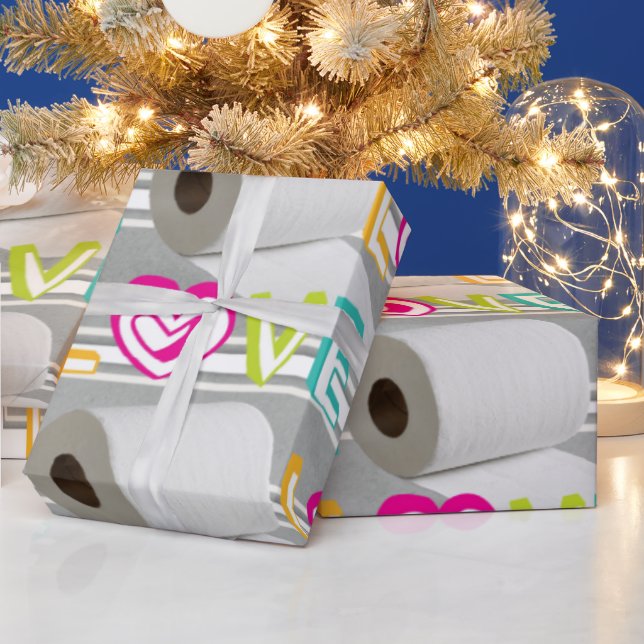 Valentine's Day Wrapping Toilet Paper Love (Holidays)