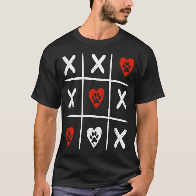 Valentine's Day Xo Game Cute Heart For Cat  Girl W T-Shirt (Front)