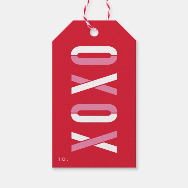 Valentine's Day XOXO | Gift Tags (Front)