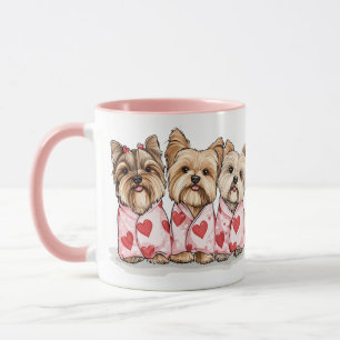 Valentines Day Yorkshire Terrier Dogs Mug