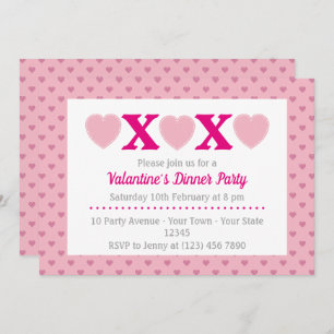 Valentine's Dinner Party Invitation