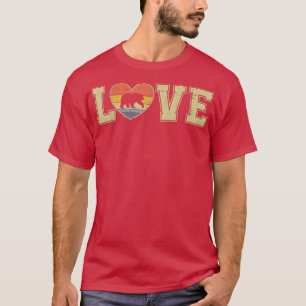 Valentines Distressed Vintage Bear Lover Funny Ani T-Shirt