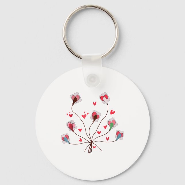Valentines Ekg Leads Cheat Sheet Telemetry Cardiac Key Ring (Front)