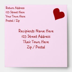 Valentine's Envelopes Personalised Love Envelopes