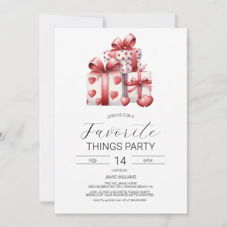 Valentine's Favourite Things Invitation, Galentine Invitation