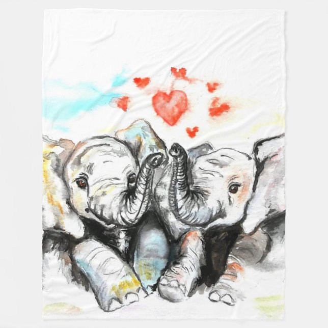 Valentines ❤ - fleece blanket (Front)