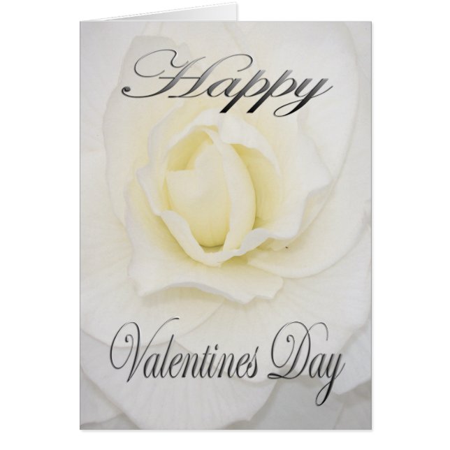 Valentines Flower in White (Front)