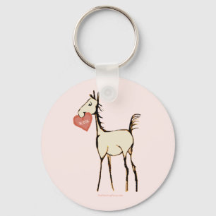 Valentines Foal Key Ring