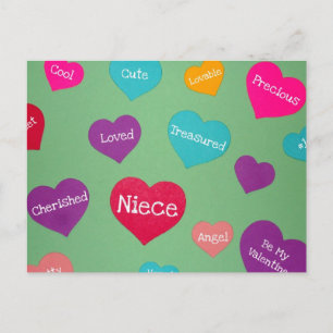 Valentine's for a sweet Niece! Holiday Postcard