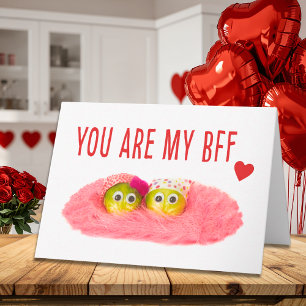 Valentine's for Best Friend, Cute Funny Vegetables Card