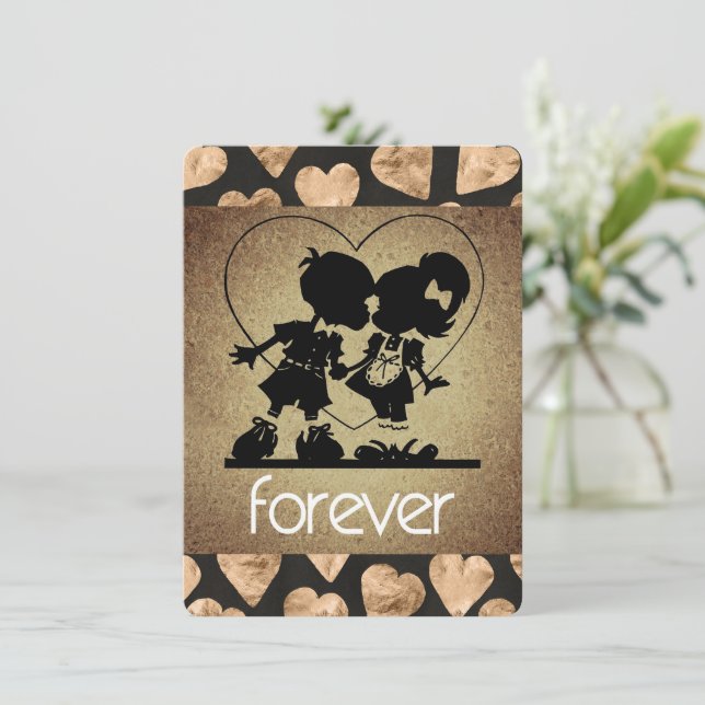 Valentine's Forever Sweetheart Greeting Card (Standing Front)