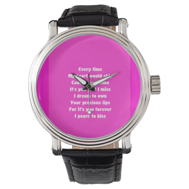 Valentines Forever your love Watch (Front)