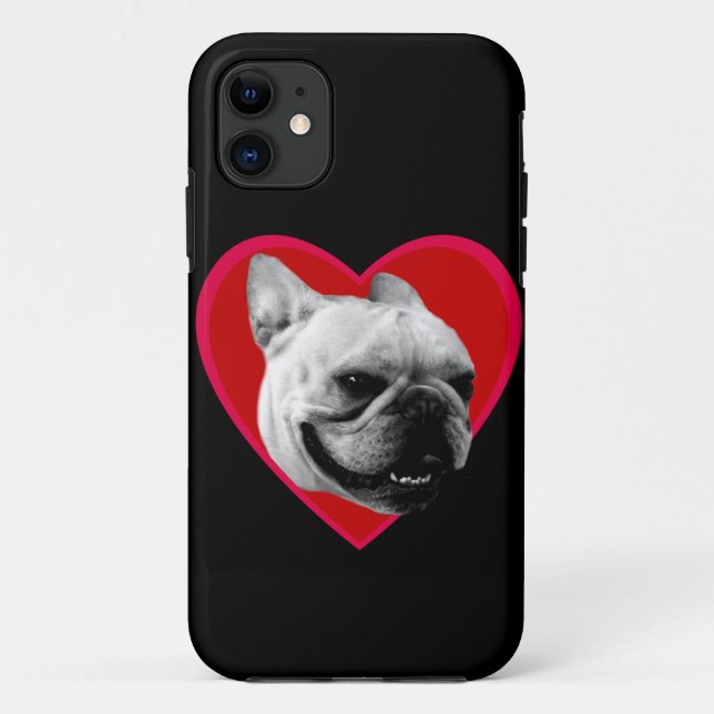 Valentine's French Bulldog Case-Mate iPhone Case (Back)