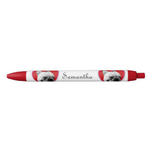 Valentine's French Bulldog Red personalised pen
