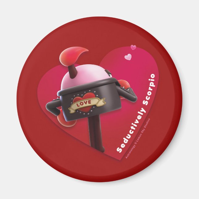 Valentine's Fridge Magnet for Scorpio (Front)
