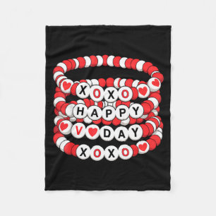 Valentines Friendship Bracelets Valentines Women K Fleece Blanket
