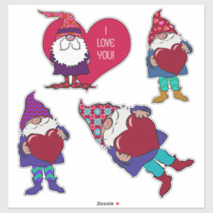 Valentine's Gnomes   I Love You!