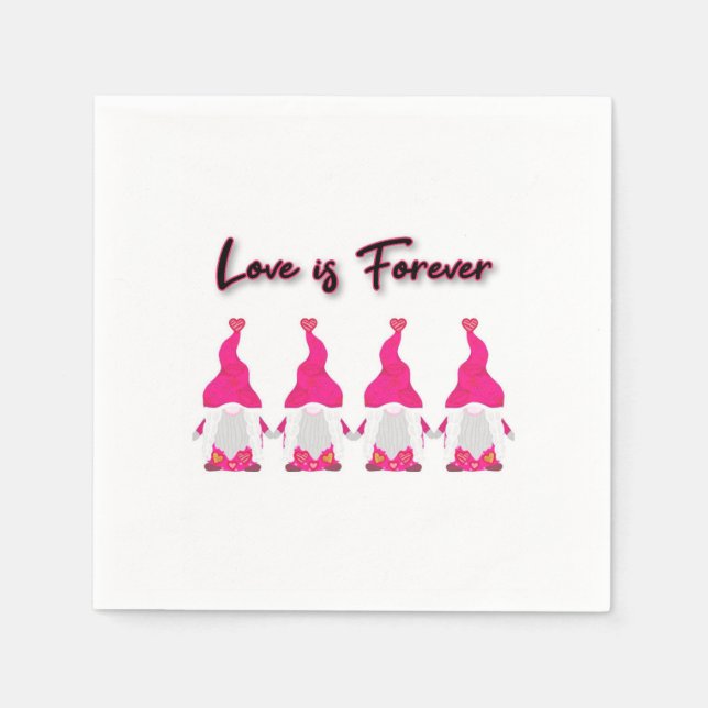  valentines gnomes napkin (Front)