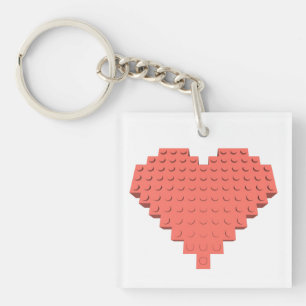 Valentines Heart Shape Key Ring