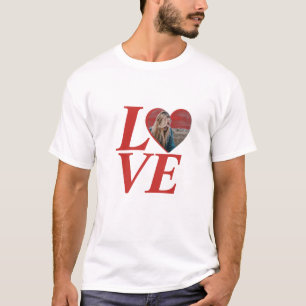 Valentine's Heart shaped personalised photo love T-Shirt