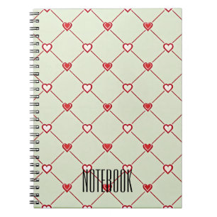 Valentine's Heartline Premium Notes Notebook