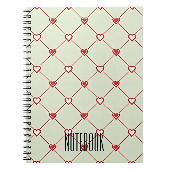 Valentine's Heartline Premium Notes Notebook (Front)
