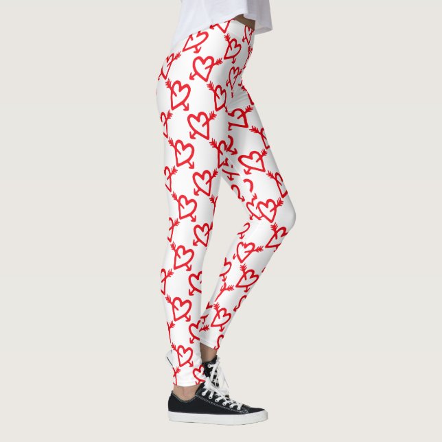 Valentine's Hearts and Arrows Leggings (Right)