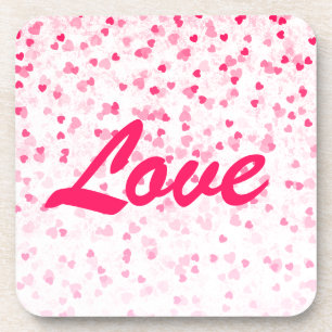 Valentine's Hearts and Love Coaster