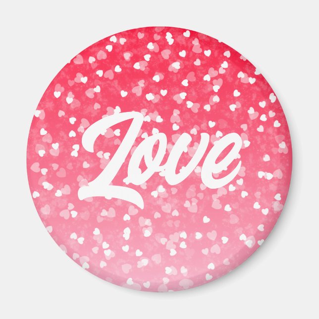 Valentine's Hearts and Love Magnet (Front)