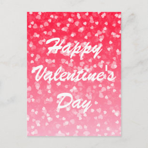 Valentine's Hearts and Love Postcard