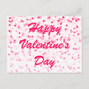 Valentine's Hearts and Love Postcard