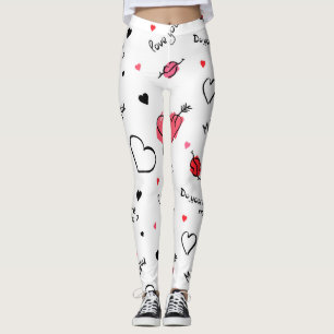 Valentine's Hearts Arrow Seamless Leggings
