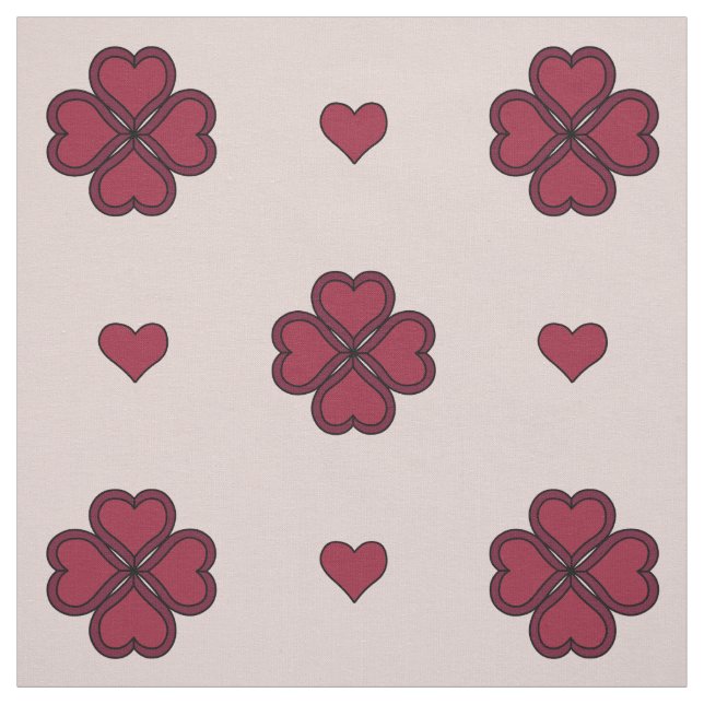Valentine's Hearts Fabric (Swatch)