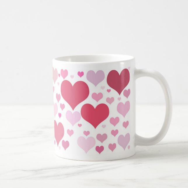 Valentines Hearts Galore Coffee Mug (Right)