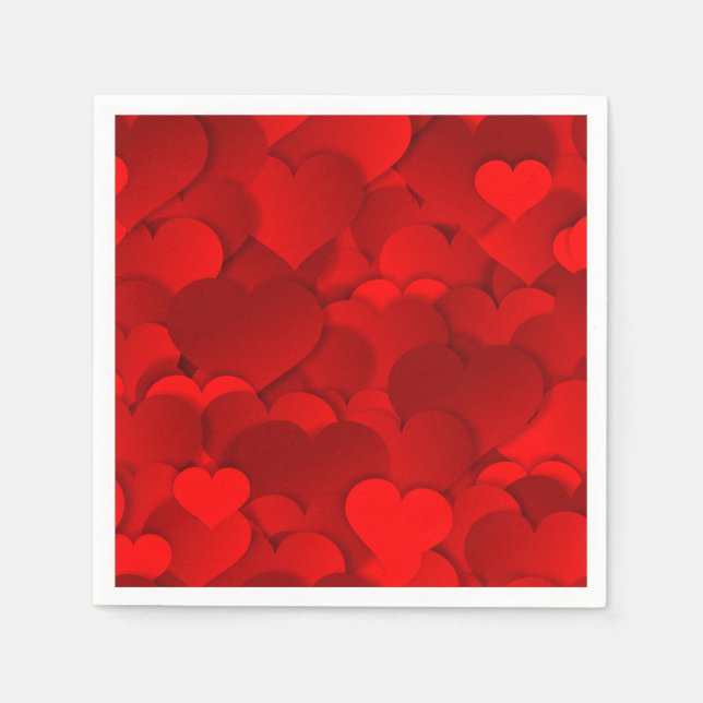 Valentines Hearts Napkin (Front)