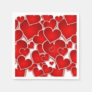 Valentines Hearts Napkin