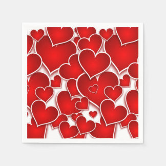 Valentines Hearts Napkin