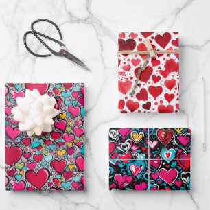 Valentine's Hearts x 3 sheets