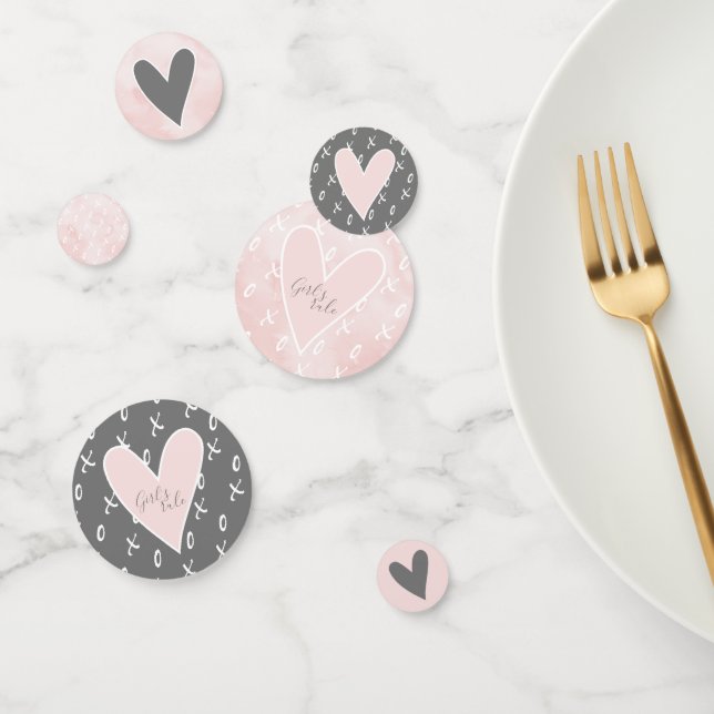 Valentine's Hearts x and o Confetti (Group)