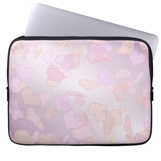 valentine's holiday texture laptop sleeve (Front)